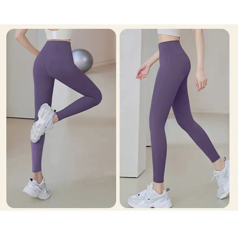 Ribbed High Waisted Yoga Pants For Women Seamless Leggings With Tummy Control For Running And Training