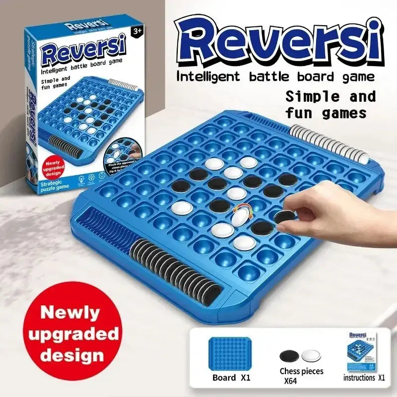 Dual Side Flip Board Strategy Game For Two Players Educational Logic Training Brain Teaser Toy