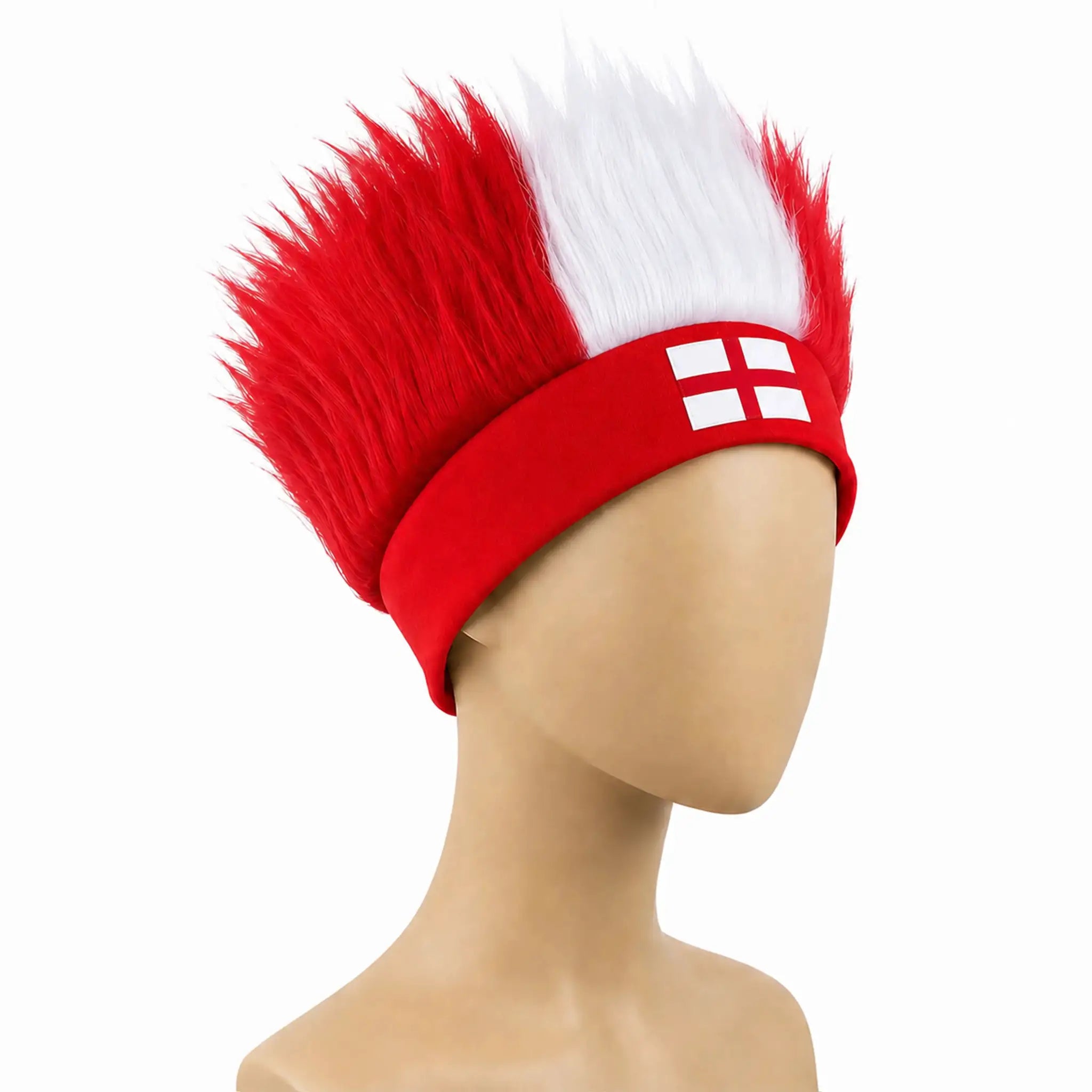 World Cup Wig With Logo In National Flag Colors For Brazil Argentina