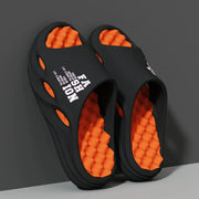 StrideFlex Mens Massage Slippers With Thick EVA Sole Non Slip Indoor Outdoor Sandals For Summer Beach
