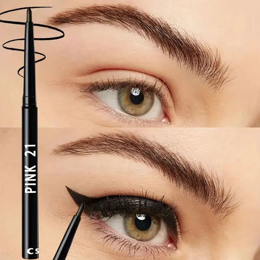 NovaLine 5 Pack Waterproof Black Eyeliner Pencils Long Lasting Smudge Proof Easy Glide Formula