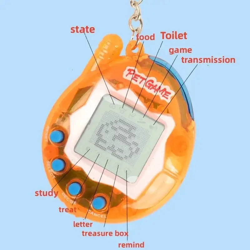 Transparent Electronic Pet 168 In One Nostalgic Pixel Pets Digital Cyber Toy For Kids And Adults