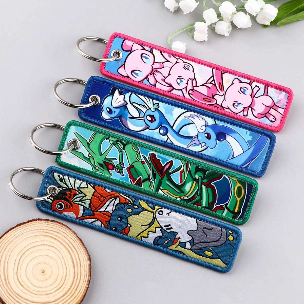 Gengar and Mewtwo Anime Keychain Zinc Alloy Double Sided Key Tag for Keys Car Motorcycle Gift for Men Women