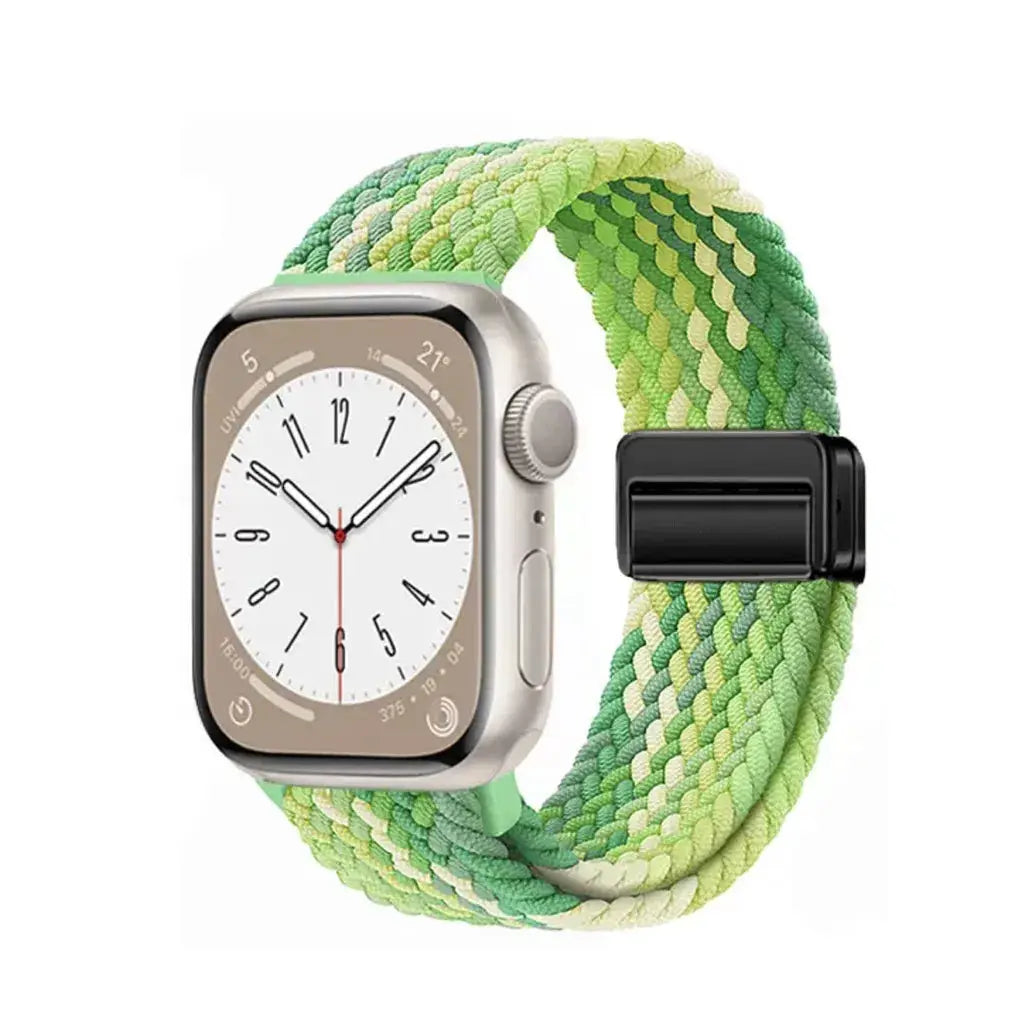 Nylon Braided Band Strap Compatible For Apple Watch S10 46mm 44mm 40mm 45mm 49mm 41mm 38mm iWatch series se 10 7 3 5 6 8 9 Ultra