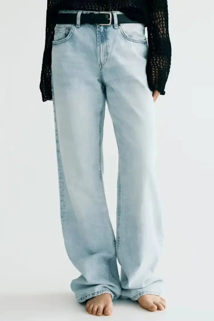 Z1975 Straight Leg Jeans For Women Y2K Classic Wash 2025 ETJ