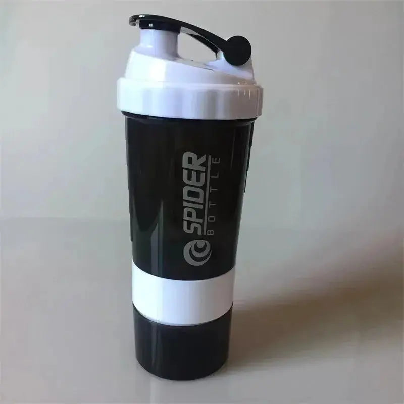 3 Layer Shake Cup Protein Powder Stirring Cup Fitness Bottle Large Capacity Gift