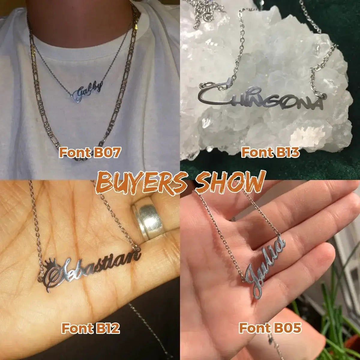 Sipuris Custom Name Necklace Personalized Golden Choker Stainless Steel Jewelry For Women And Men Ideal Gift For Weddings