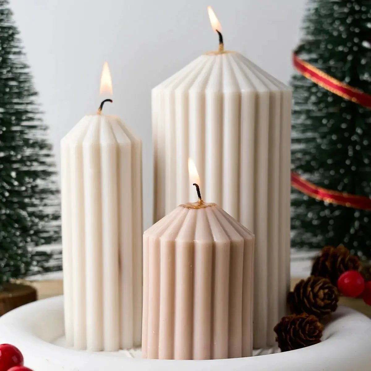 Cylindrical Silicone Candle Mold For DIY Aromatherapy Candles Soap Resin Plaster Crafts 12.1 x 5 x 5 cm - Simples Market