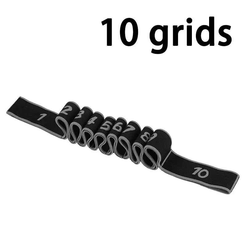 8 Section Dance Resistance Band For Yoga Pilates Fitness With Adjustable Elasticity And Tension Belt