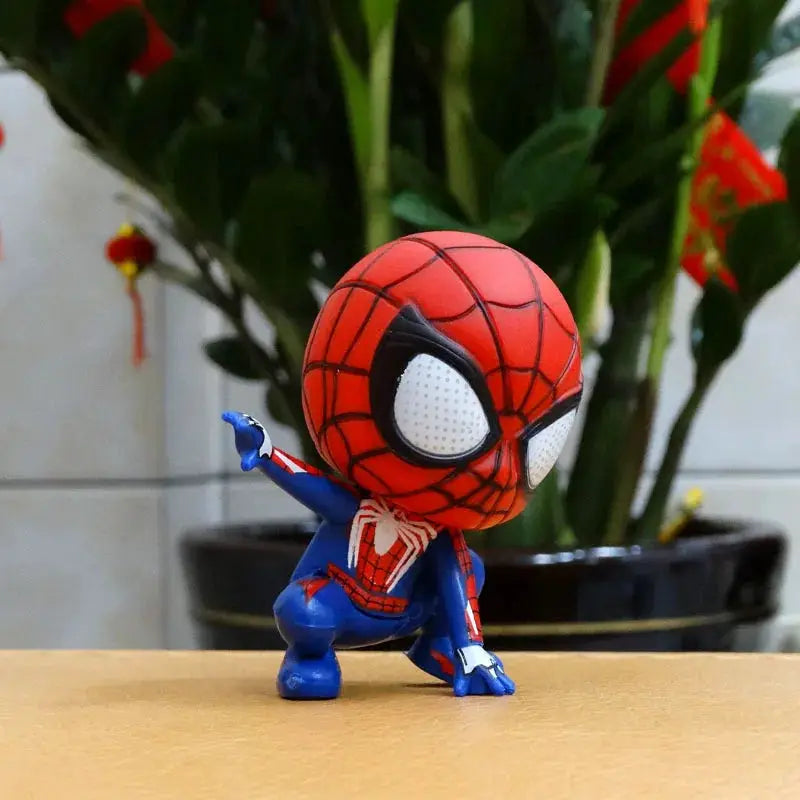 Marvel Spider Man Anime Action Figure PVC Model Toy For Kids Birthday Gift And Cake Decoration
