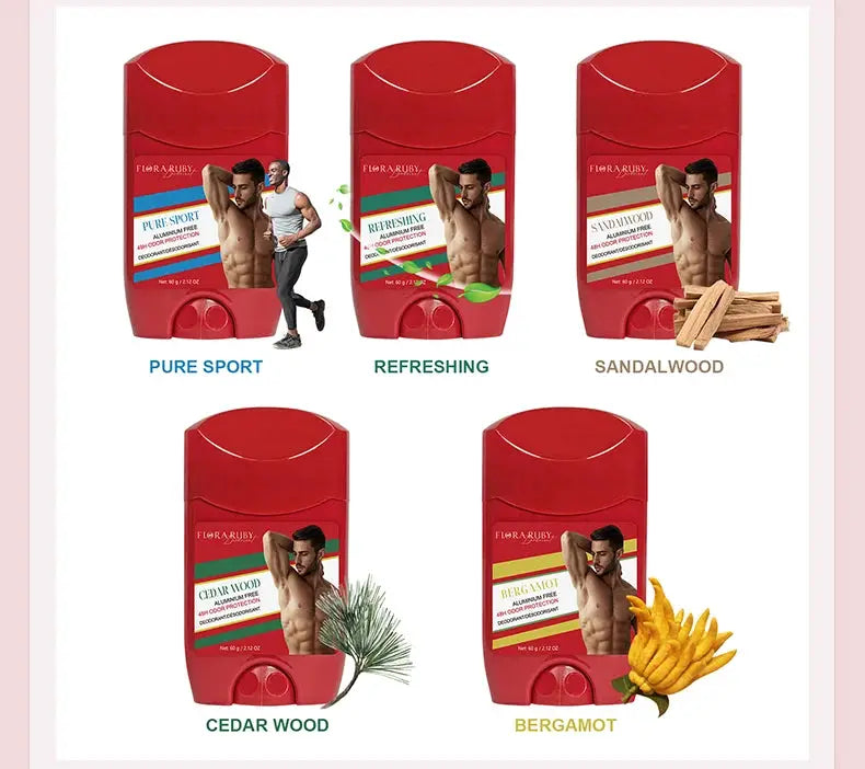 Old Spice Sandalwood deodorant sticks set of 5 in red aluminum-free packaging