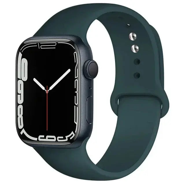 Silicone Band For Apple Watch straps 49mm 40mm 44 mm 45mm 46mm 42mm 41mm 38mm sports bracelet iWatch series 10 9 8 3 SE ultra 2