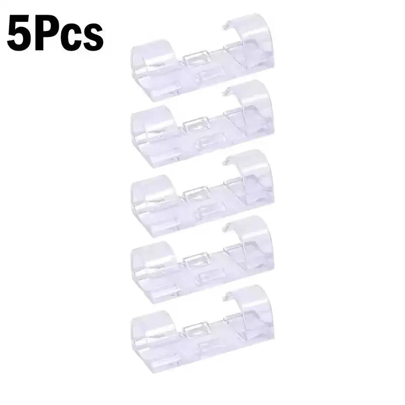 NeatCable Self Adhesive Cable Organizer Clips for Desk and Wall Mount to Manage PC Mouse USB Power Cords