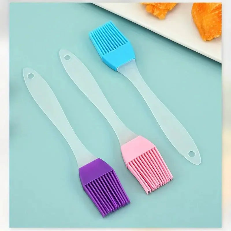 Removable Head Silicone Pastry Brush Heat Resistant Food Grade Kitchen Utensil Glazes Marinades Sauces Baking Barbecue