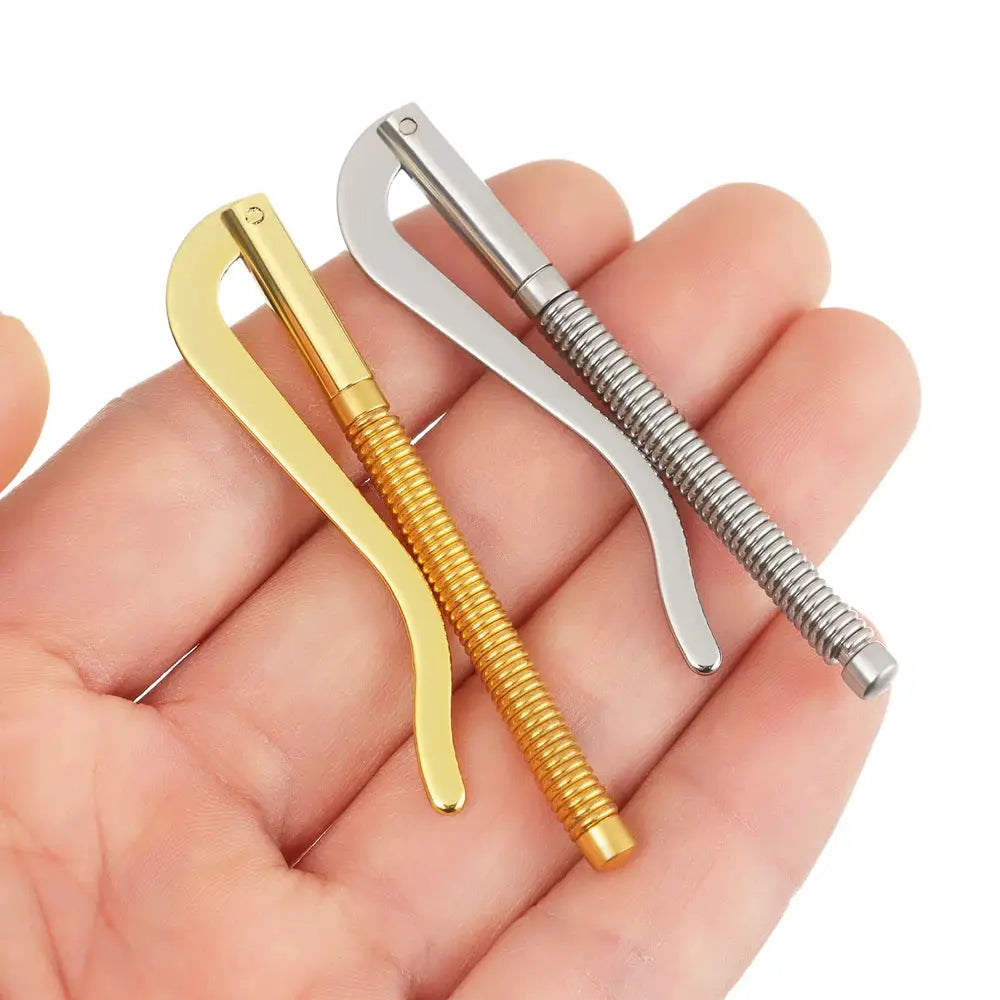 Simples Market metal money clip set in gold and silver with spring clamps for wallets