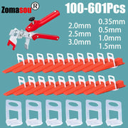 Tile Leveling System For Floor And Wall Installation With Wedges Clips And Pliers Spacers For Precise Tile Alignment