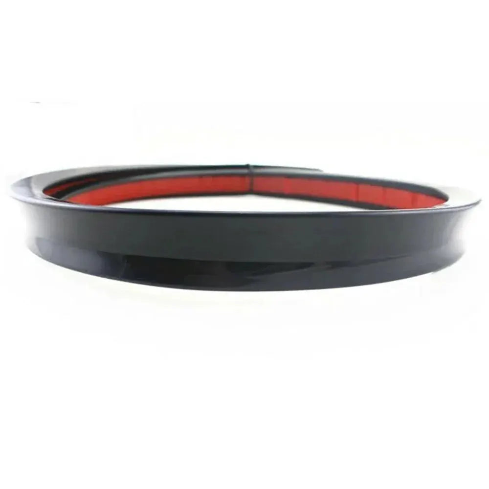 Simples Market ABS universal car spoiler strip, 1.2m, black with red inner edge