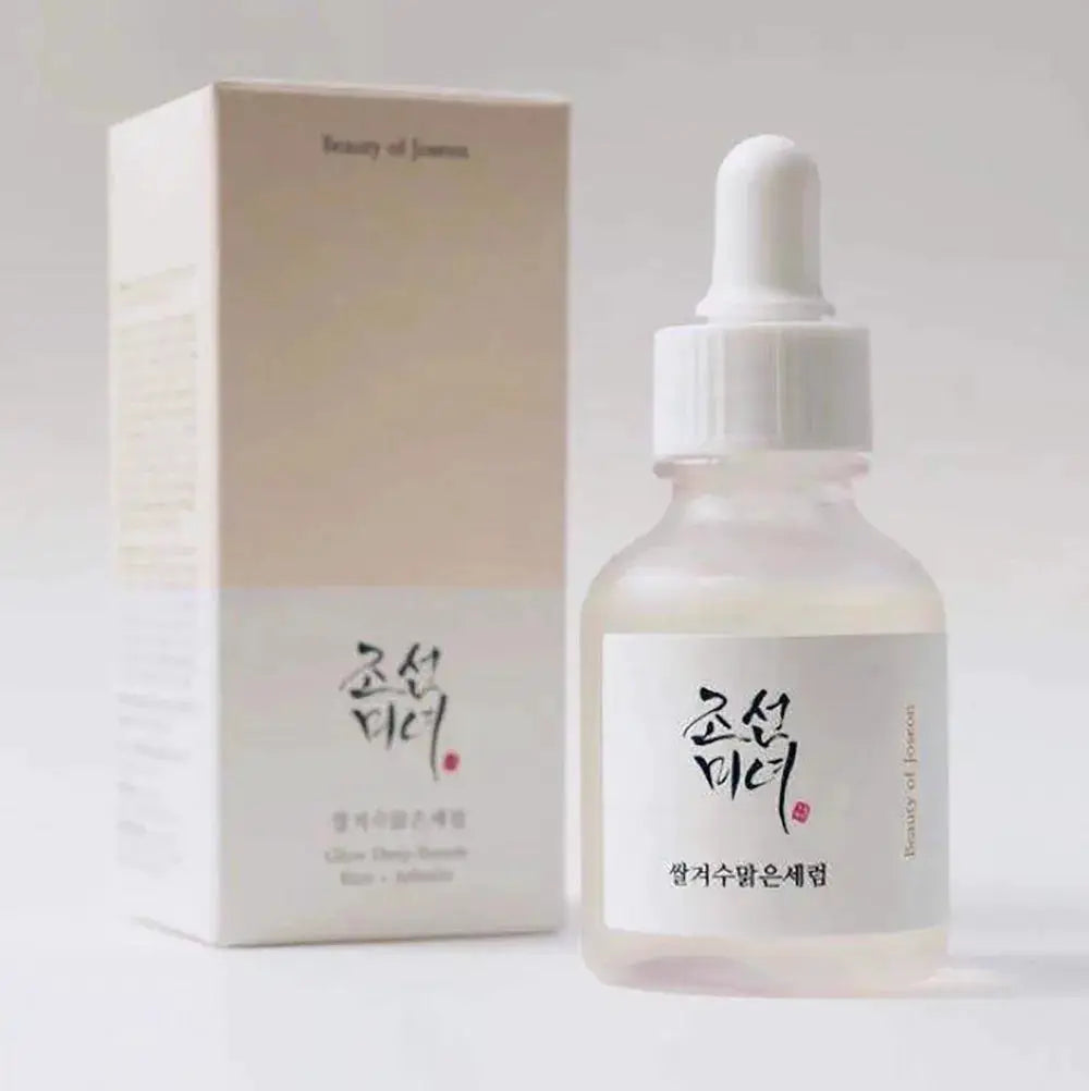Korean Facial Serum For Moisture Calming Glow With Green Tea Panthenol Propolis Niacinamide Ginseng Snail Mucin Rice