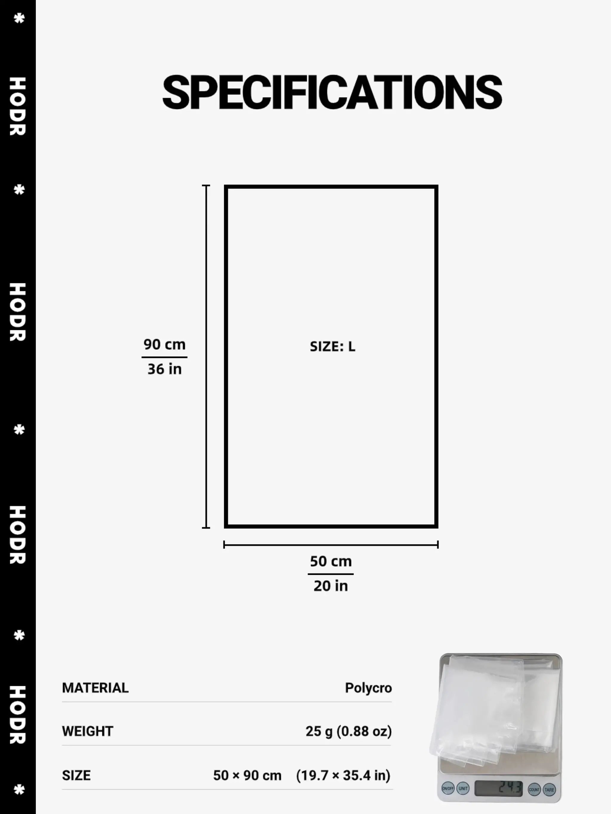 Backpack liner dry bag by Simples Market, ultralight polycro inner bag, waterproof storage; size 50×90 cm, weight 25 g