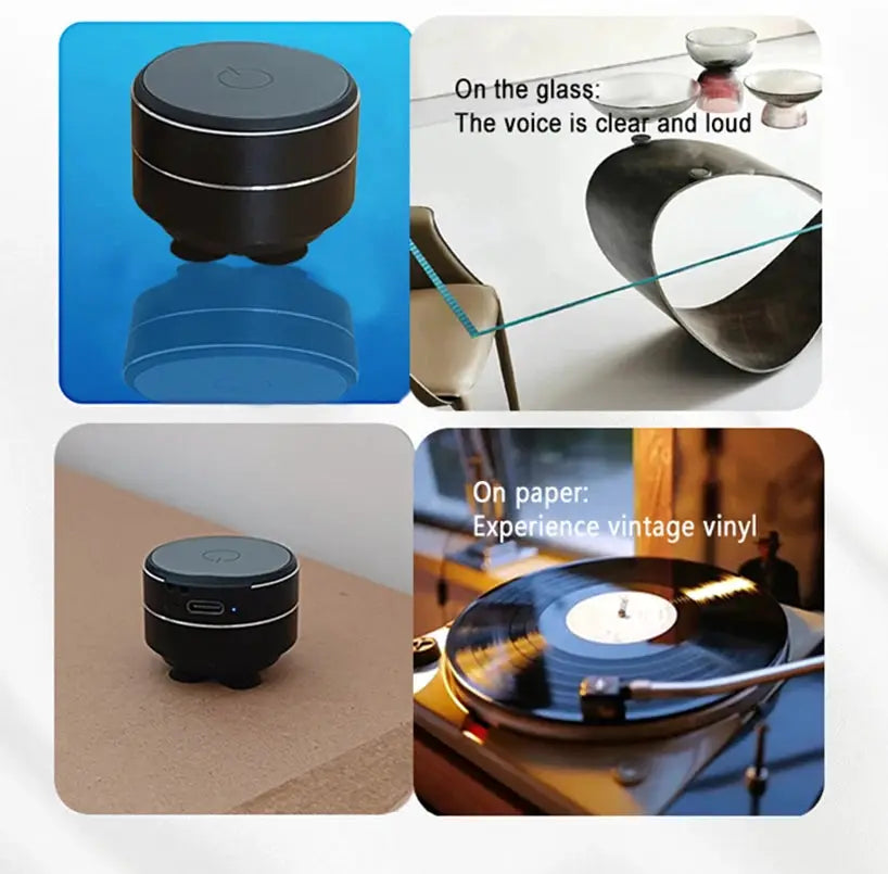 Pulse Wave Bone Conduction Wireless Speaker With Wearable Loop For Enhanced Bass And True TWS HiFi Sound