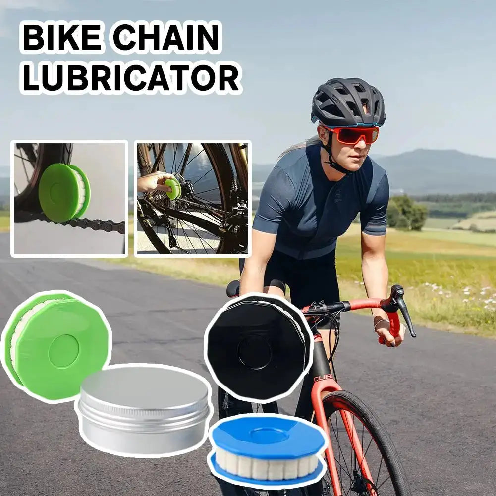 Portable Bicycle Chain Lubricator Roller Cleaner Tool For Bike Chains Maintenance And Lubrication