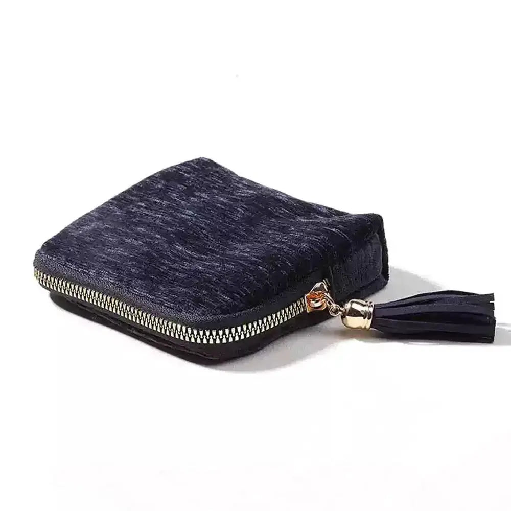 VelvetVault 5 Layer Travel Jewelry Case With Secure Tassel Zipper And Velvet Lining For Watches Rings Bracelets Earrings