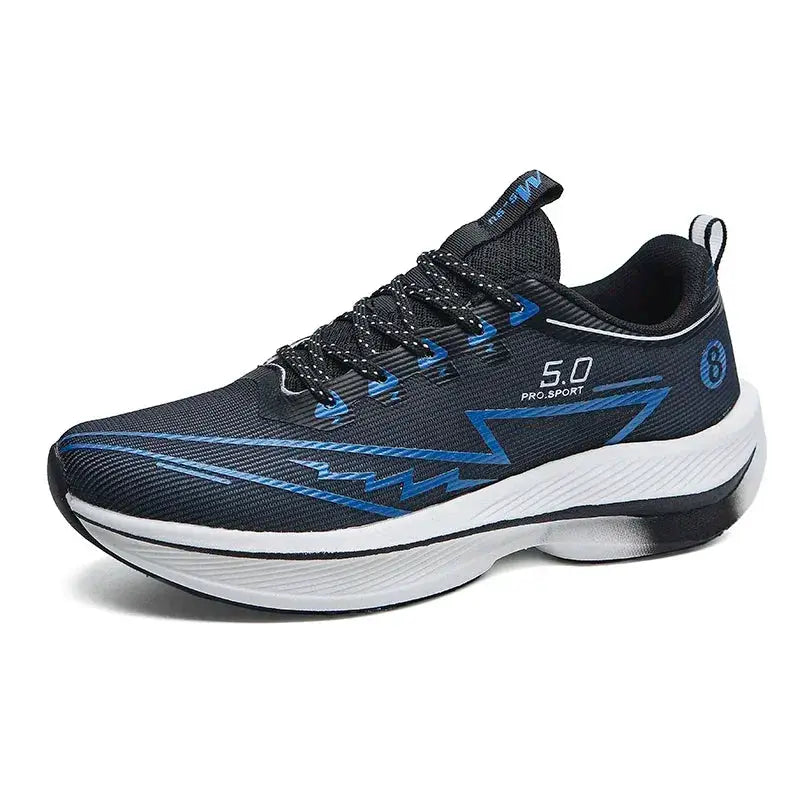SNORW Men's Carbon Plate Running Shoes Unisex Lightweight Sneakers With Soft Cushion Shock Absorption And Anti Slip Grip