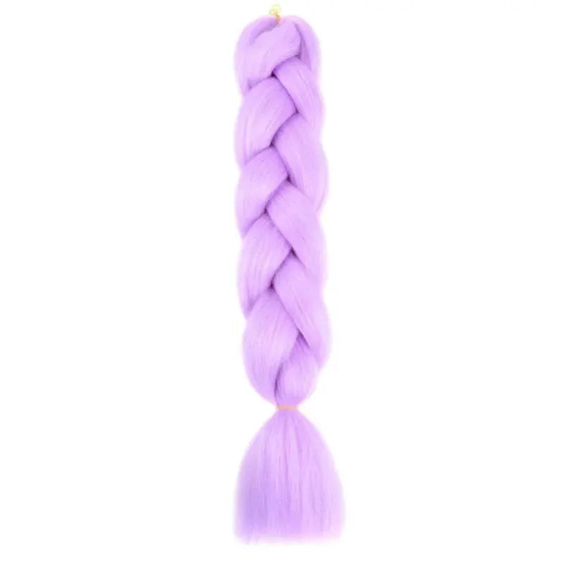 24 Inch Synthetic Long Box Braiding Hair Extensions Yaki Straight Texture For Women Dreadlocks