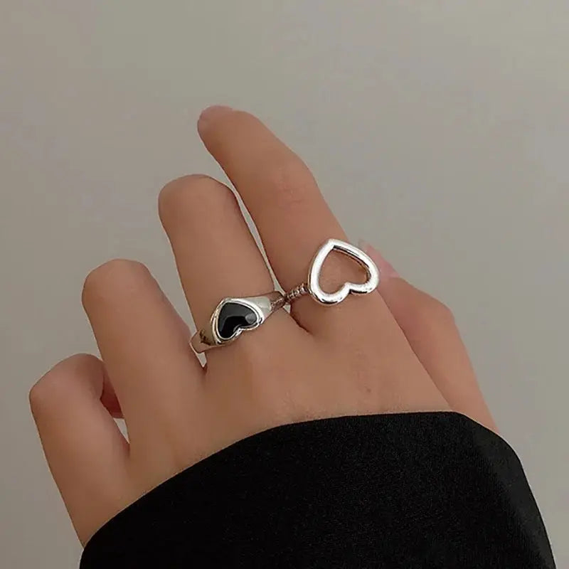 Punk Gothic Skeleton Ring Set Unisex Jewelry Grunge Butterfly Frog Motifs Hip Hop Street Style Ring Gift 2024