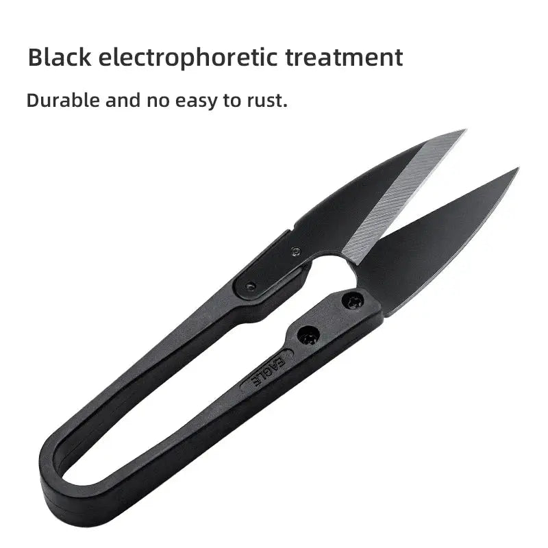 WUTA Antirust Thread Scissors Cutter For Sewing And Tailoring U Shape Nippers With Rustproof Metal Blade