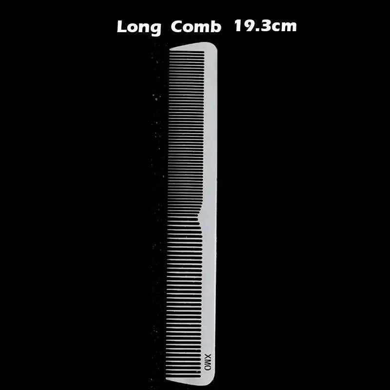 Brainbow titanium steel long barber comb, 19.3 cm, Simples Market