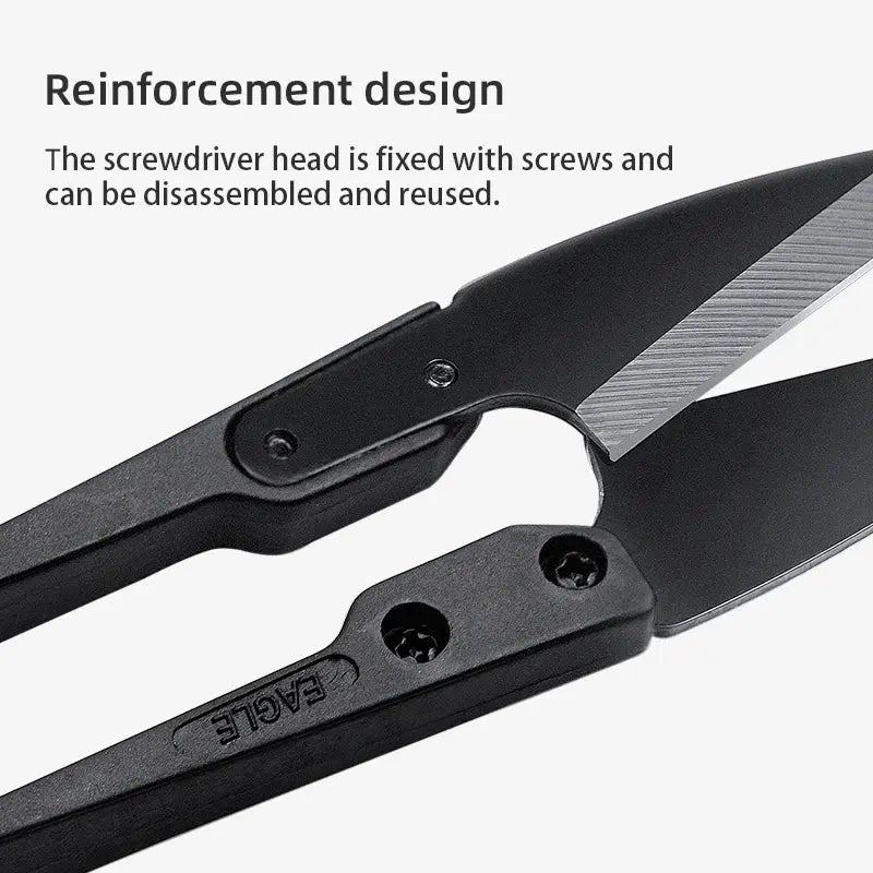 WUTA Antirust Thread Scissors Cutter For Sewing And Tailoring U Shape Nippers With Rustproof Metal Blade