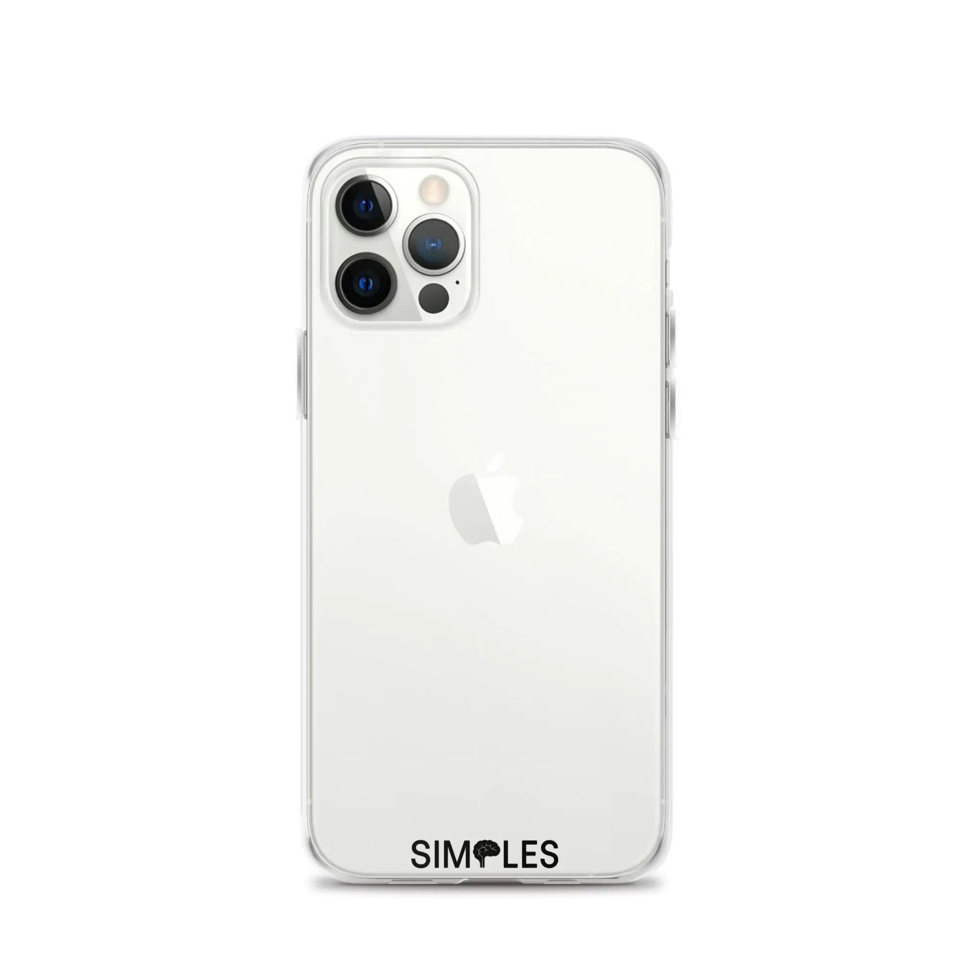 Clear iPhone case by Simples Market; transparent back, camera cutout