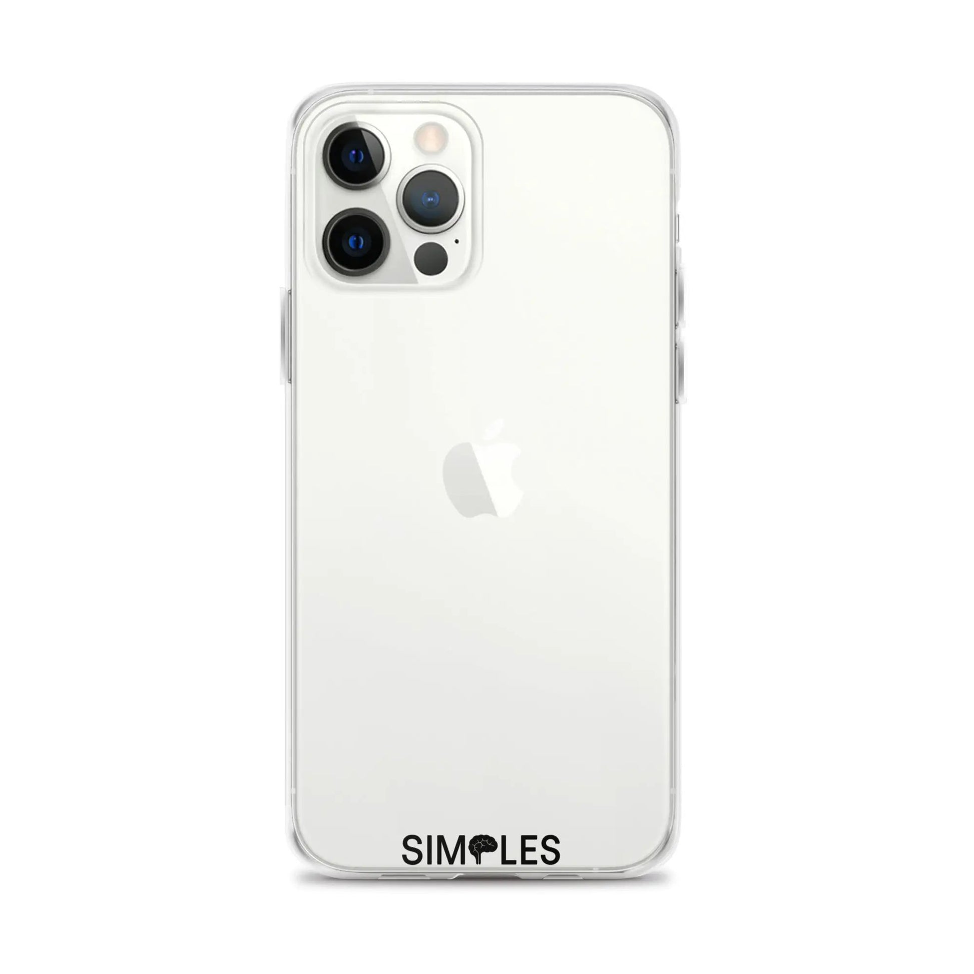 Clear case for iPhone by Simples Market; transparent back with visible triple-camera module