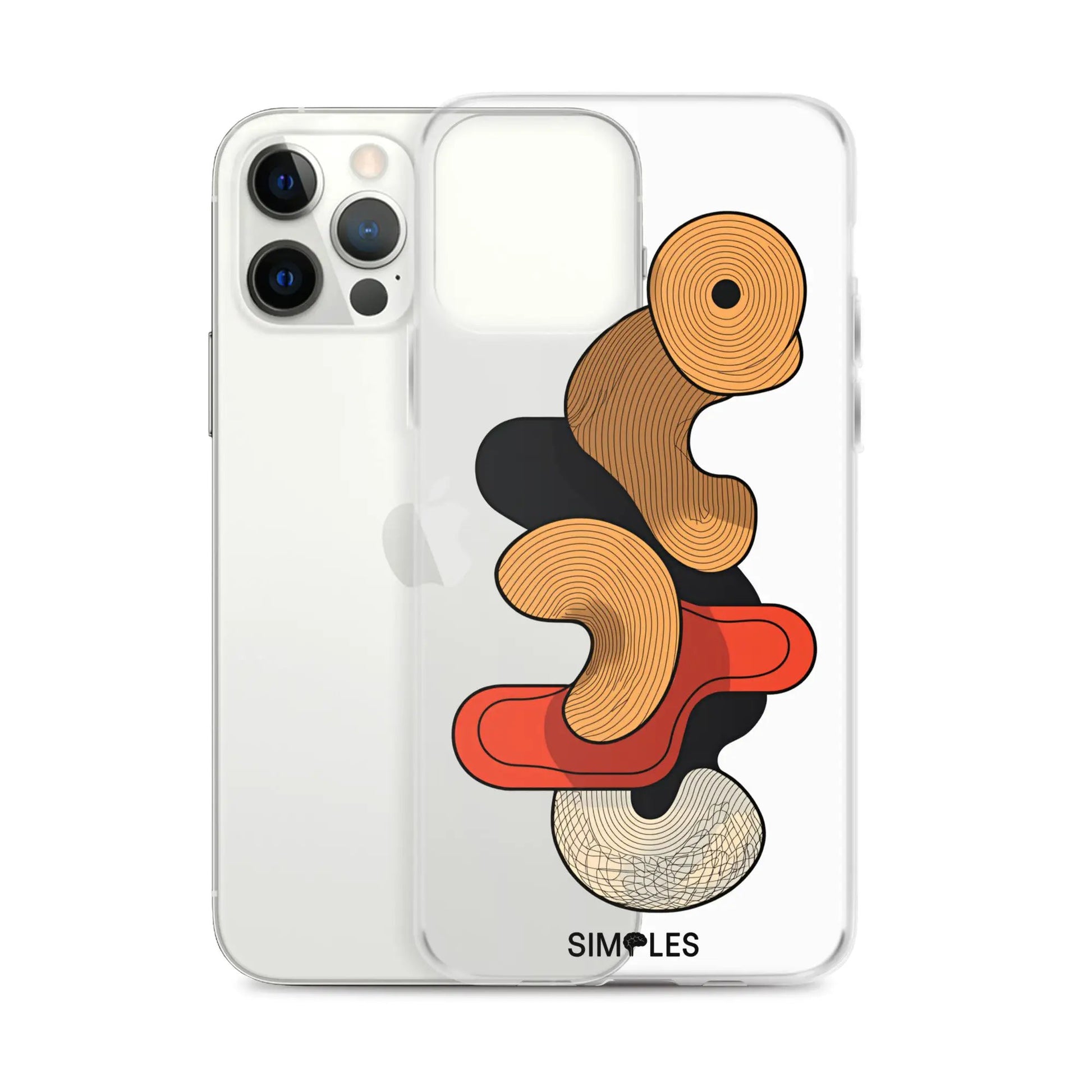 Clear case for iPhone by Simples Market; transparent back
