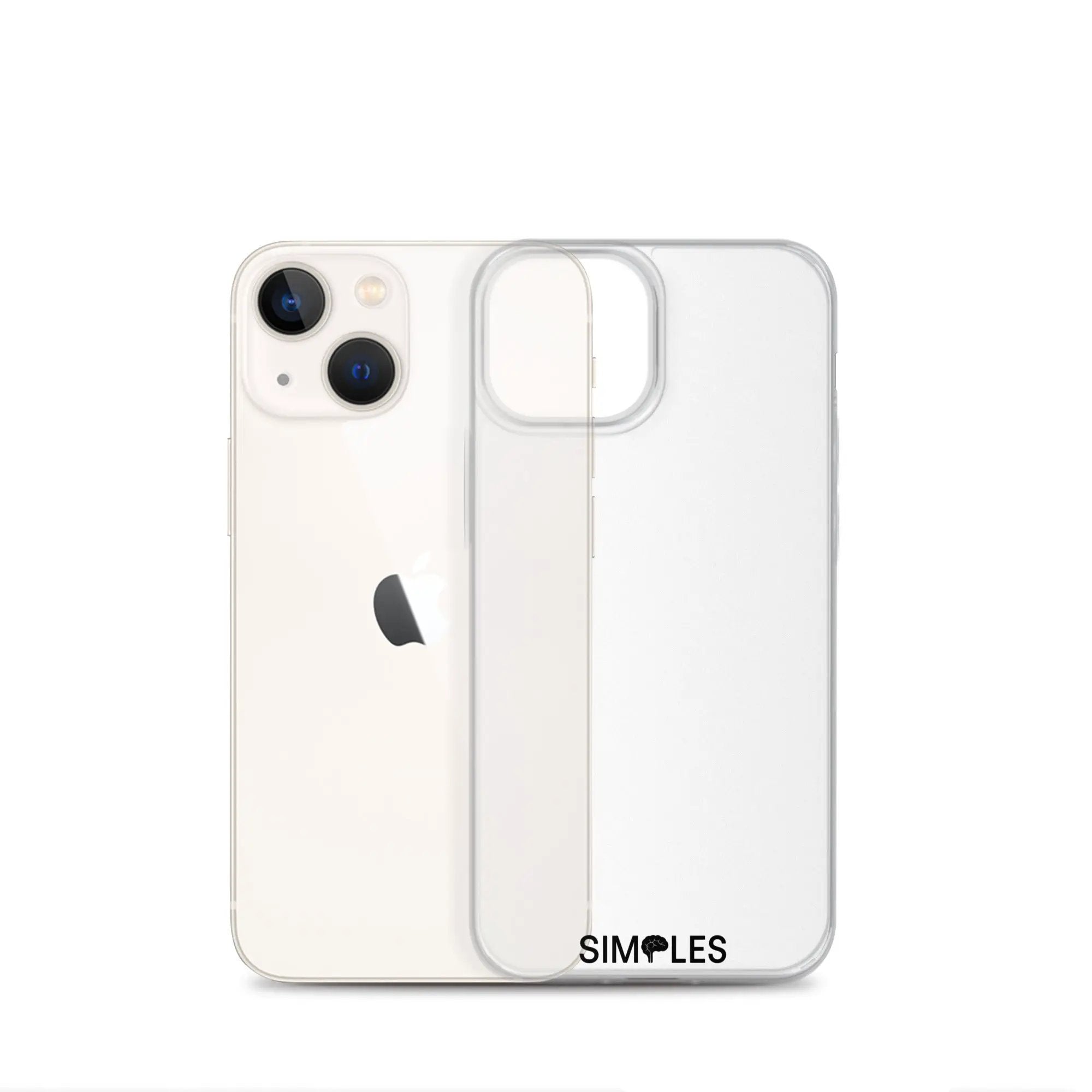 Clear iPhone case by Simples Market; transparent slim protective shell
