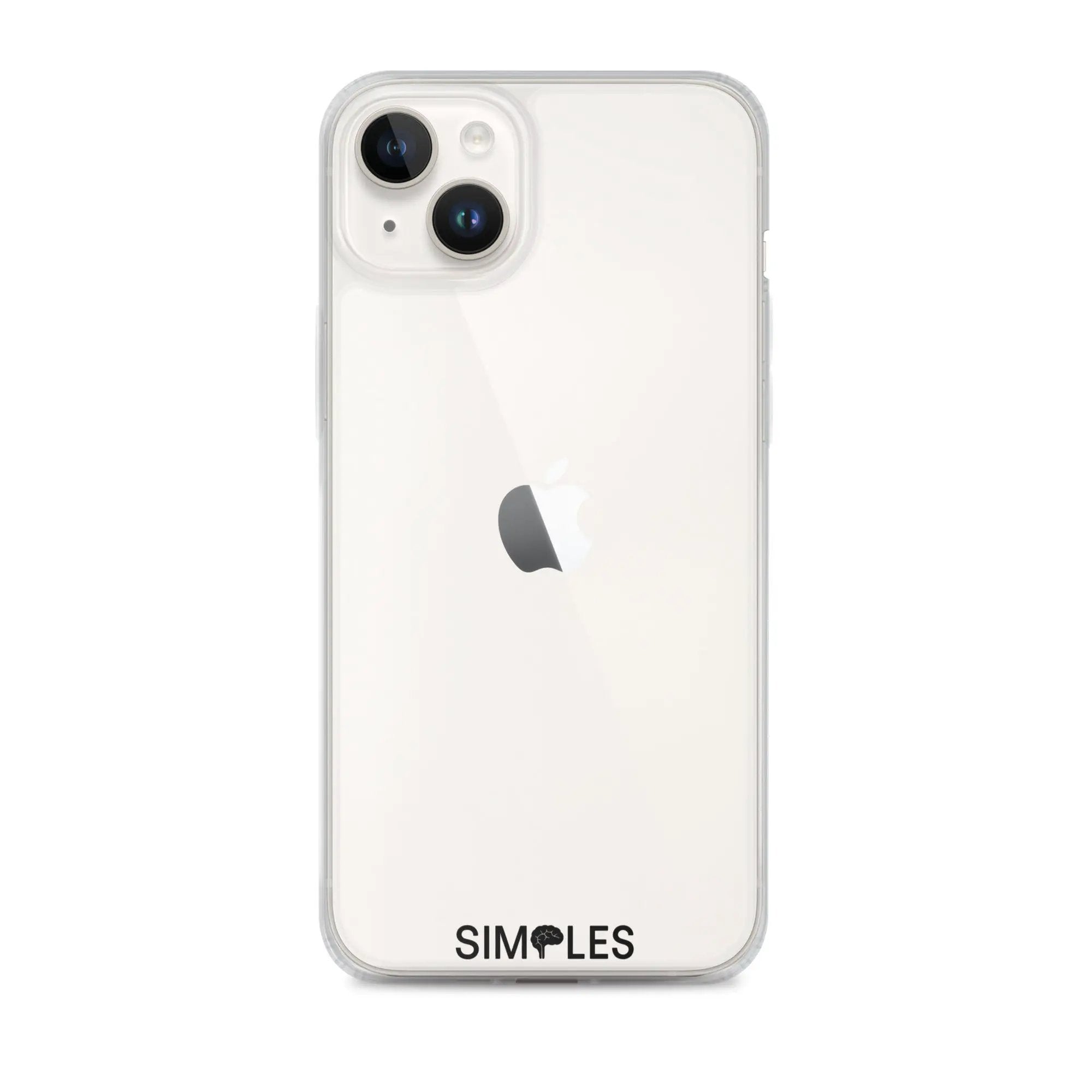 Clear case for iPhone by Simples Market; transparent bumper with camera cutouts