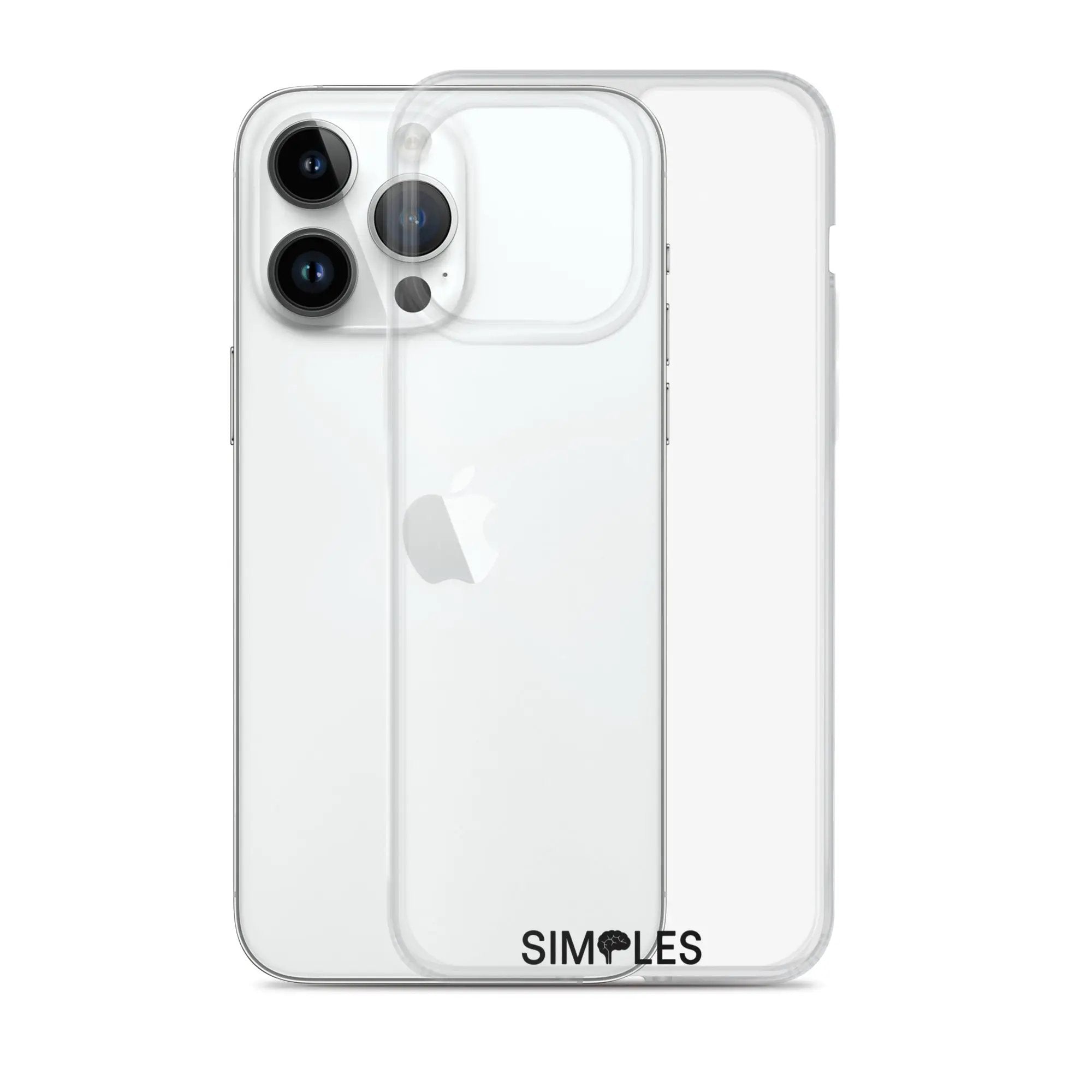 Clear case for iPhone by Simples Market; transparent protective cover