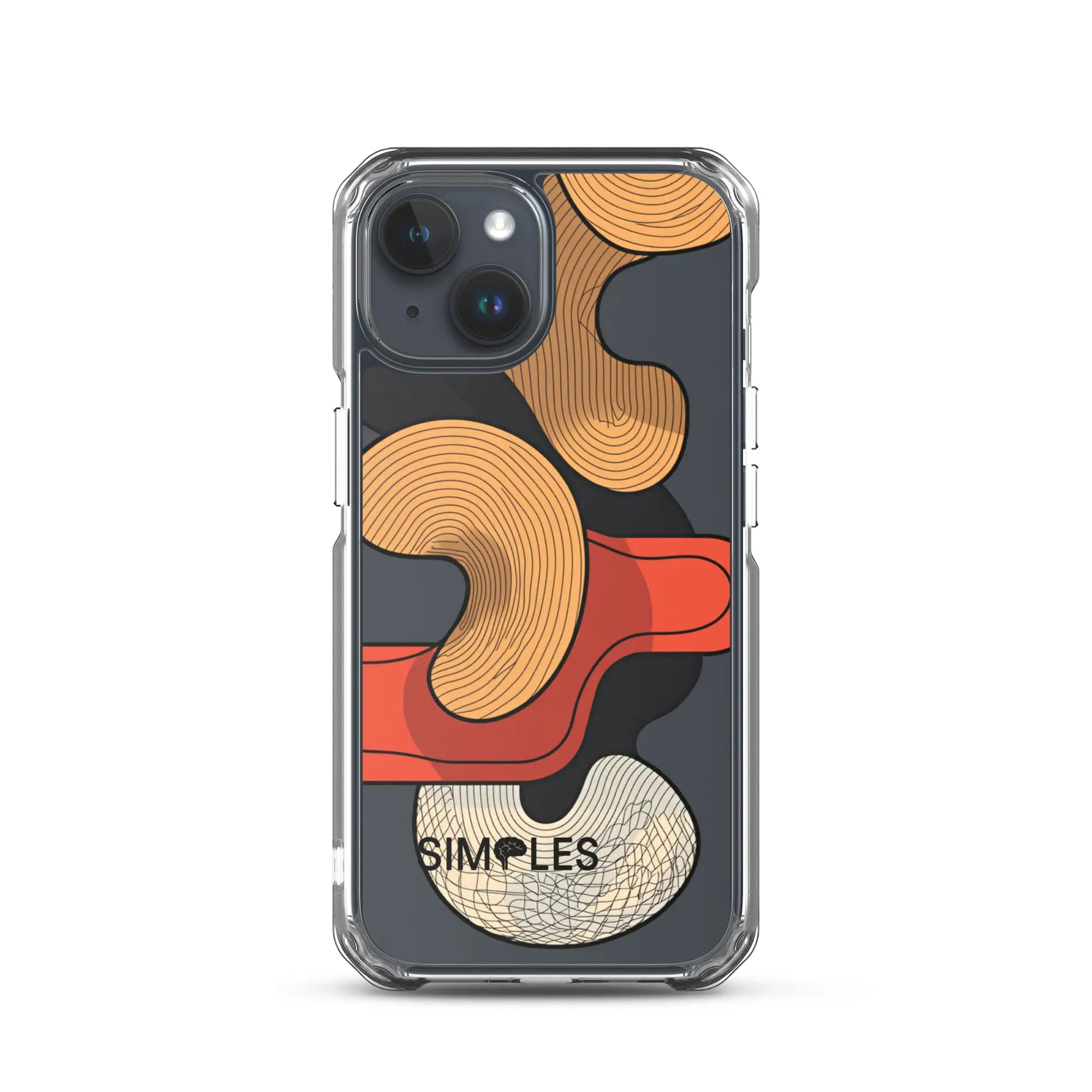 Clear case for iPhone by Simples Market; transparent protective bumper.