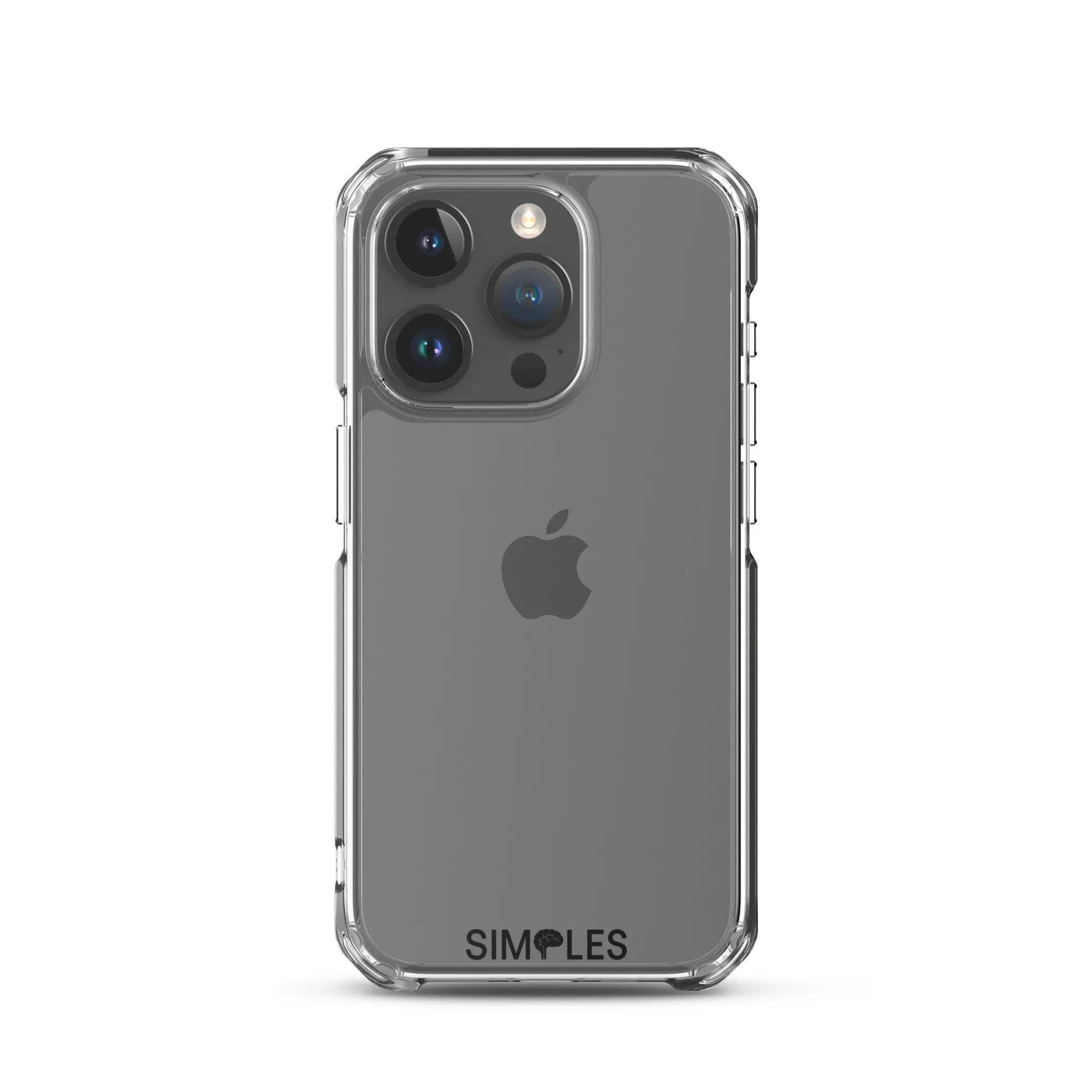 Clear Case for iPhone by Simples Market; transparent protective case.