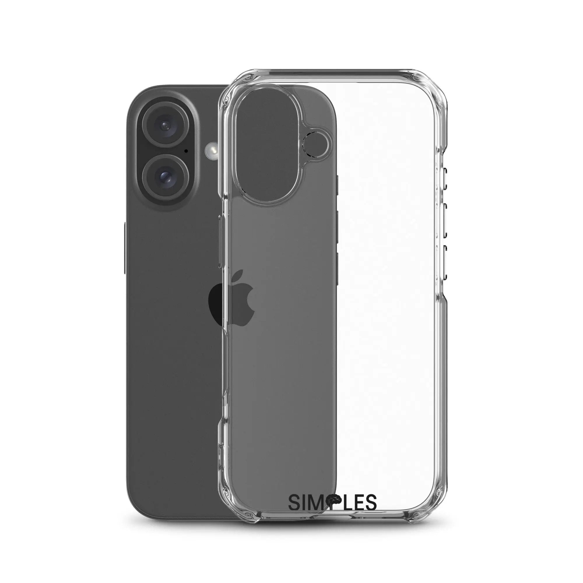 Clear Case for iPhone by Simples Market; transparent bumper with visible Simples logo.