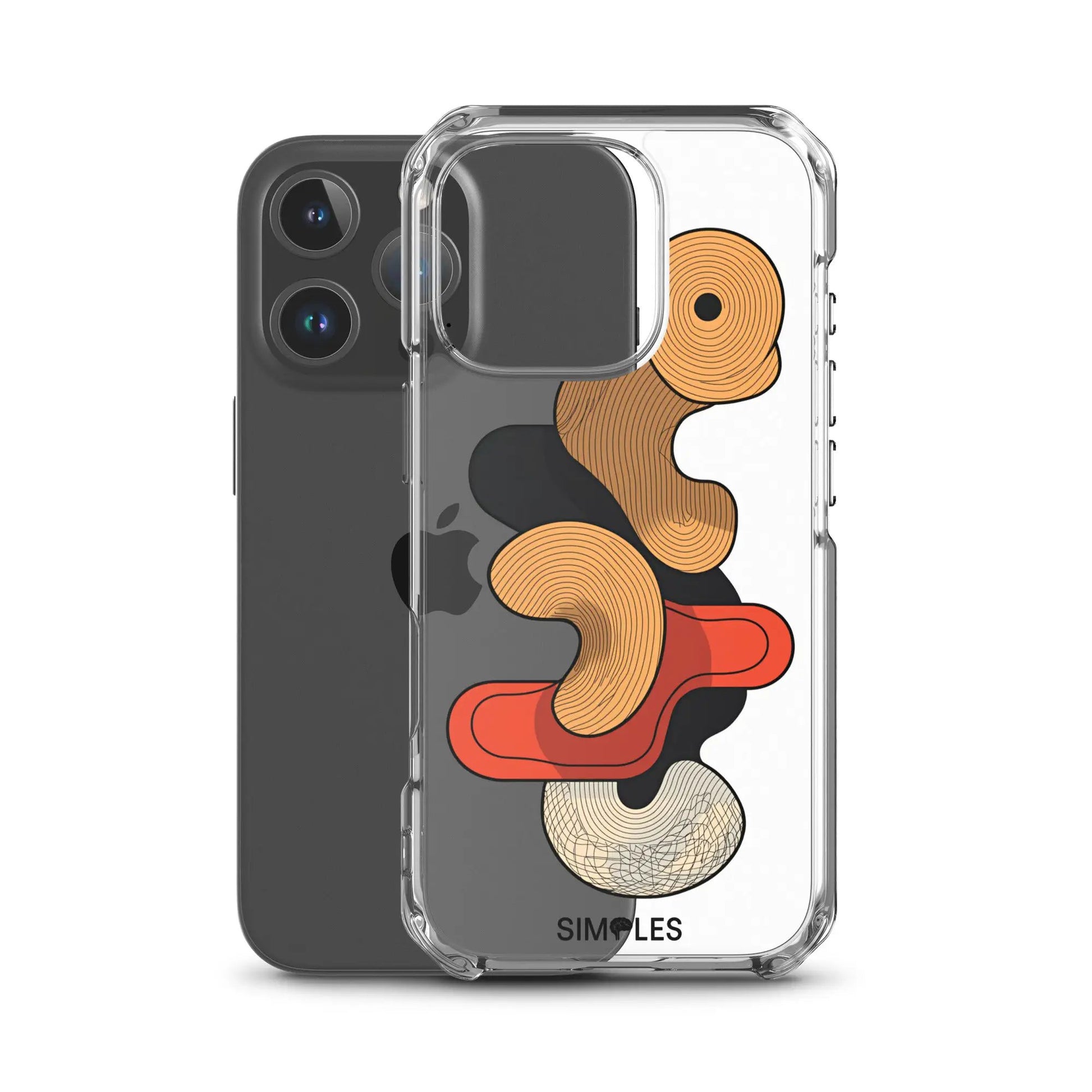 Clear Case for iPhone by Simples Market; transparent protective case with precise camera cutouts