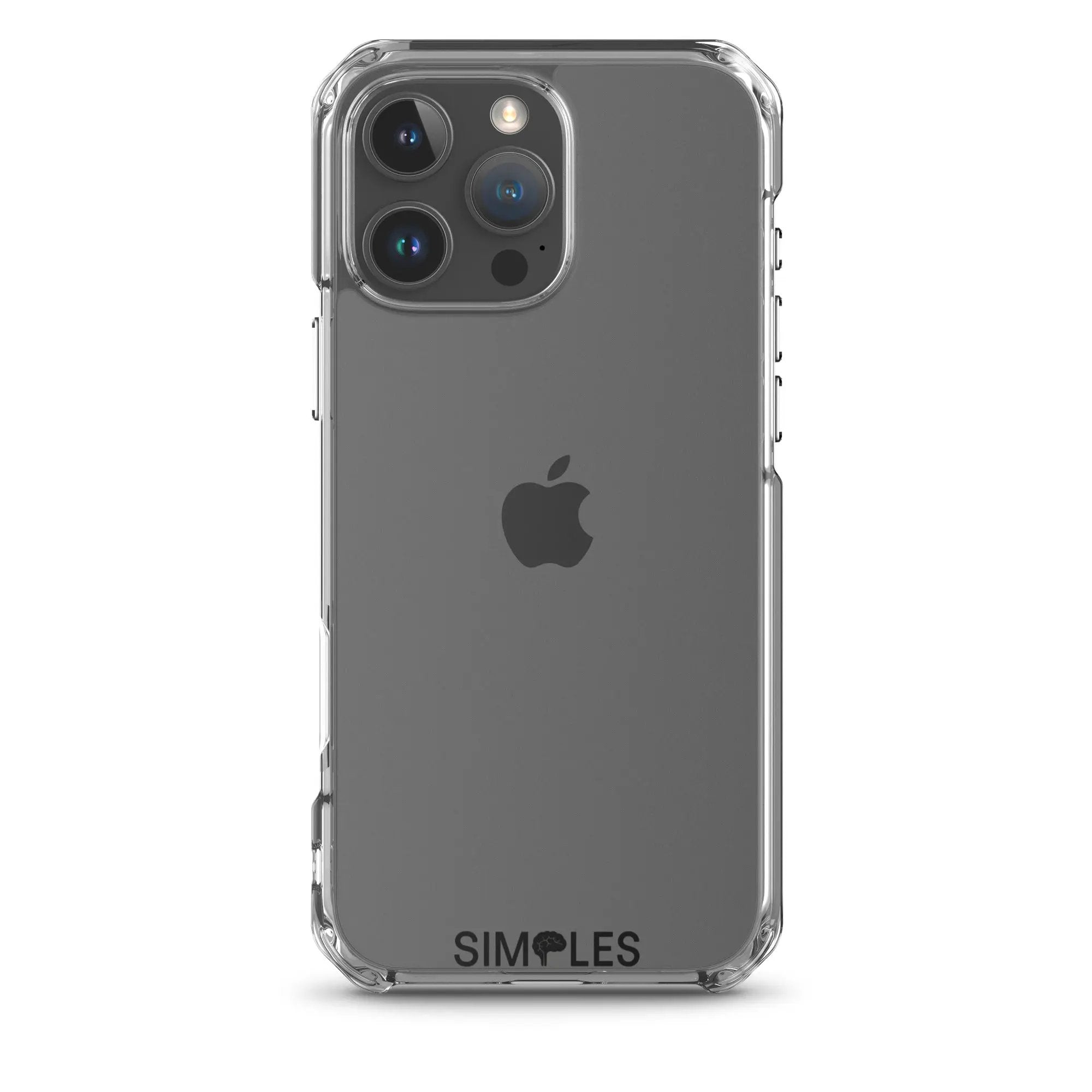 Clear Case for iPhone by Simples Market; transparent case with visible logo on back