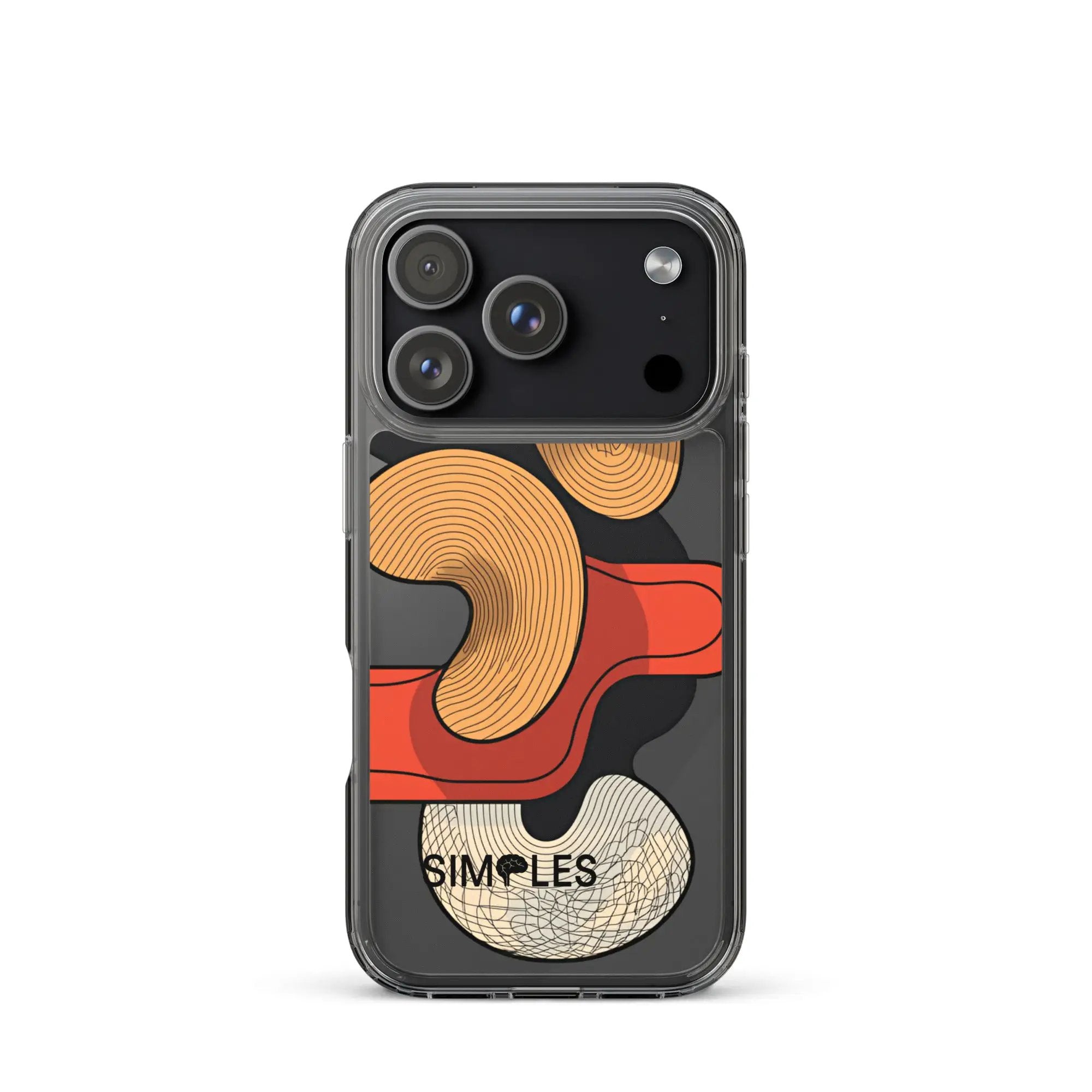 Clear Case for iPhone by Simples Market; transparent protective shell around camera module.