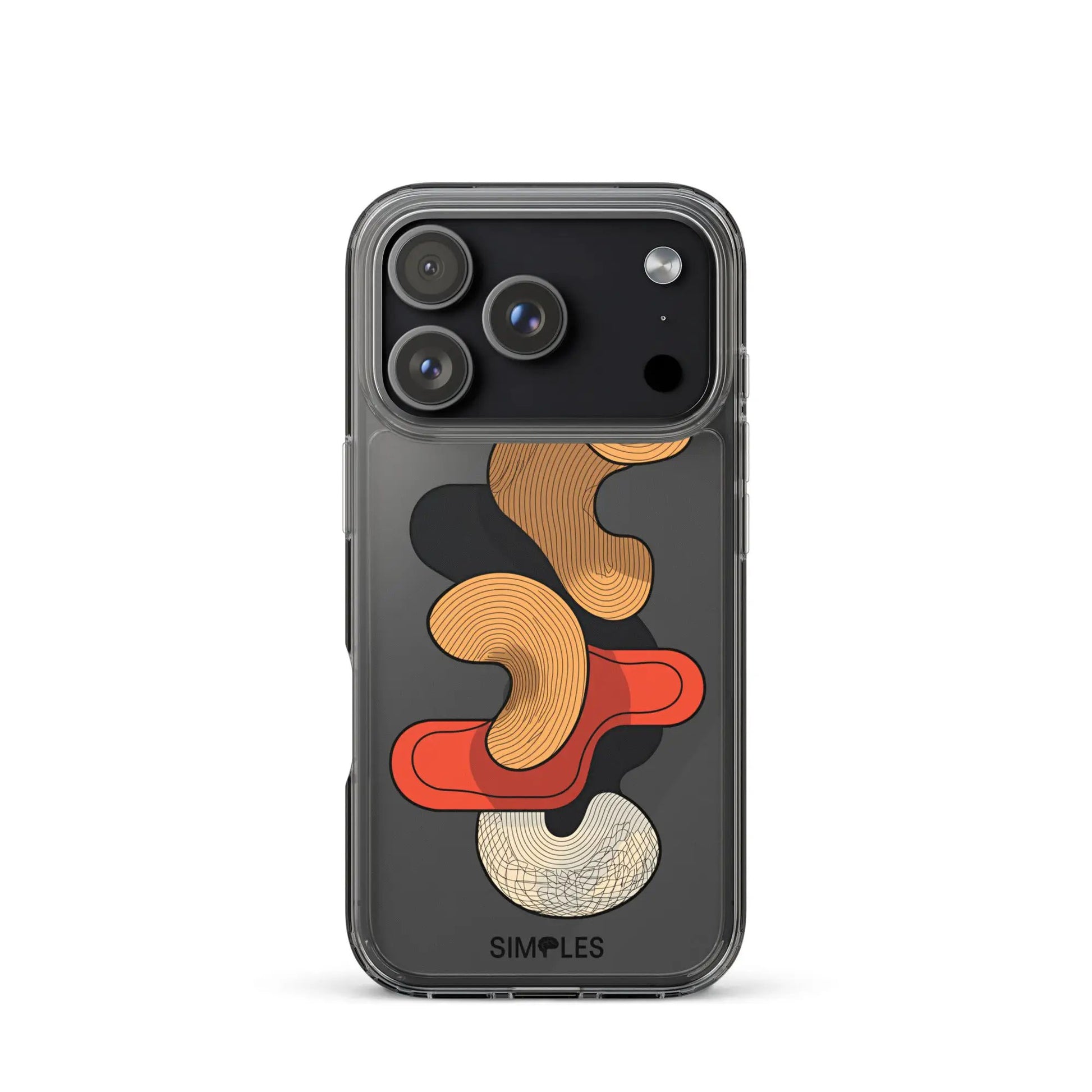 Clear Case for iPhone by Simples Market; transparent frame with camera lens guards