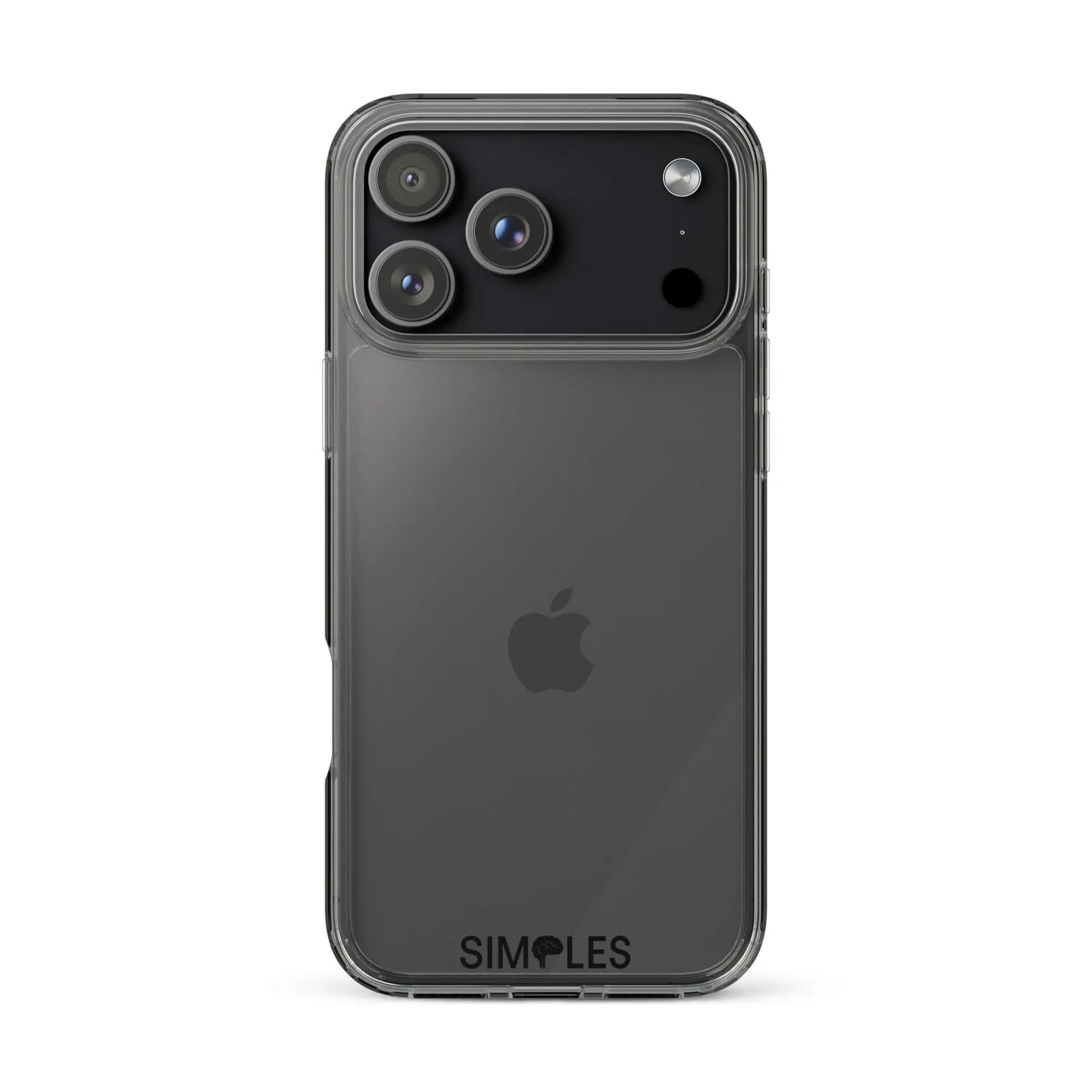 Clear Case for iPhone by Simples Market; transparent protective shell with visible SIMPLES logo
