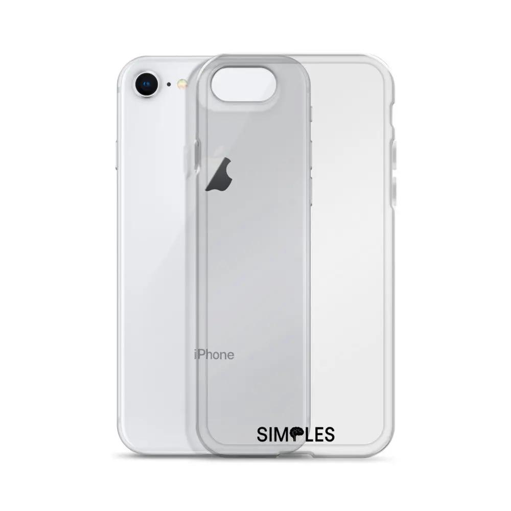 Clear iPhone cases (2) by Simples Market; transparent protective shells