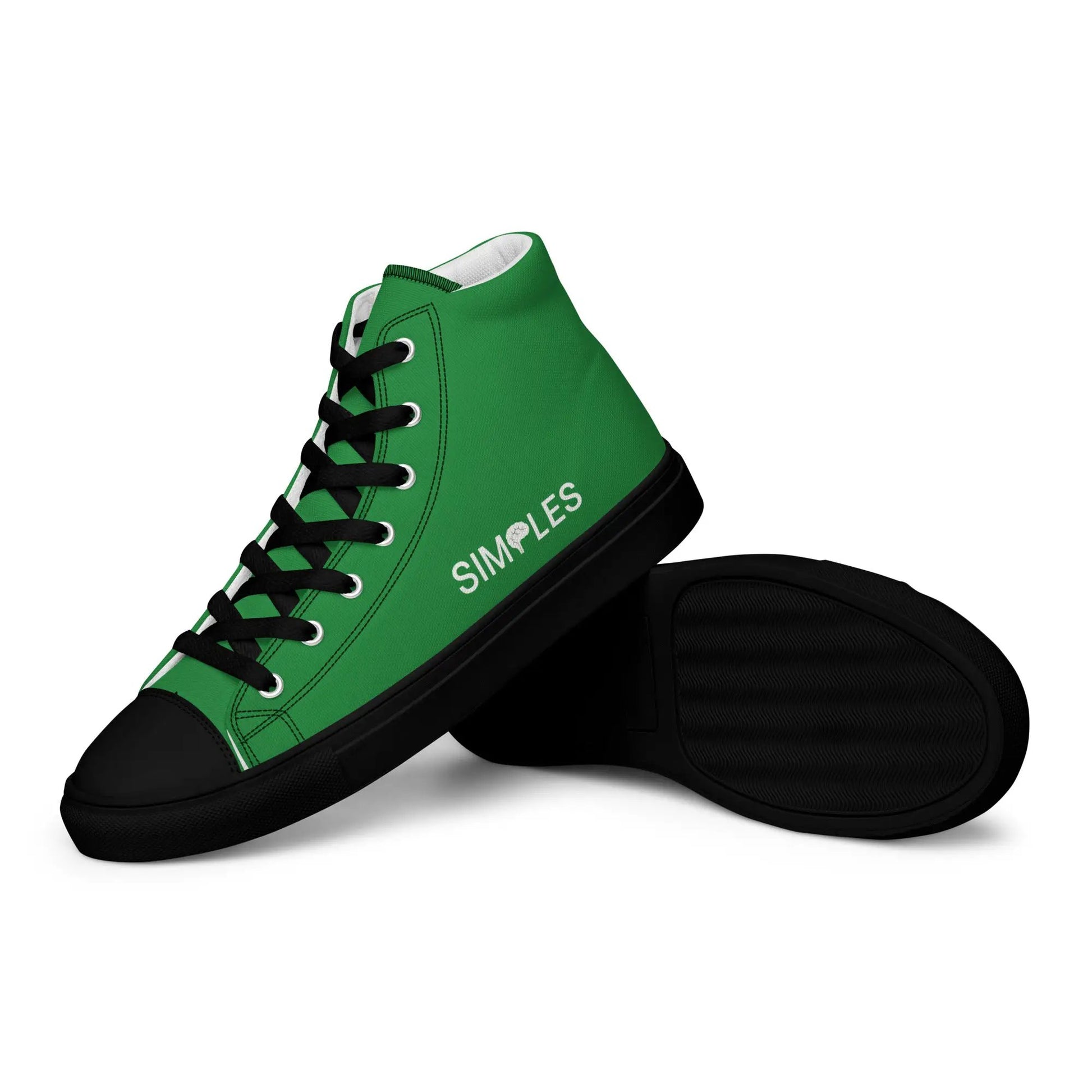 Men’s high-top green canvas sneaker by Simples Market