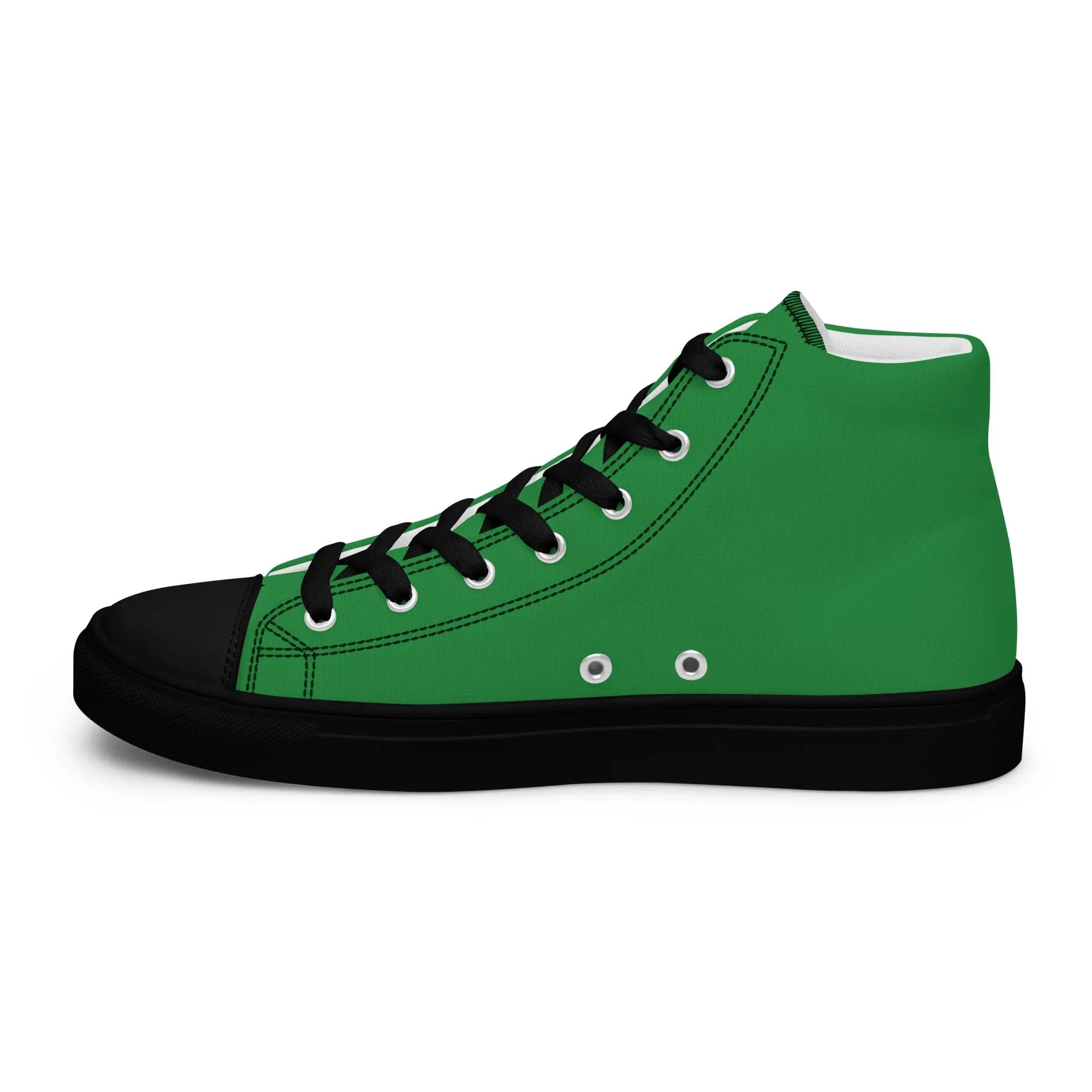 Men’s green high-top canvas shoe by Simples Market