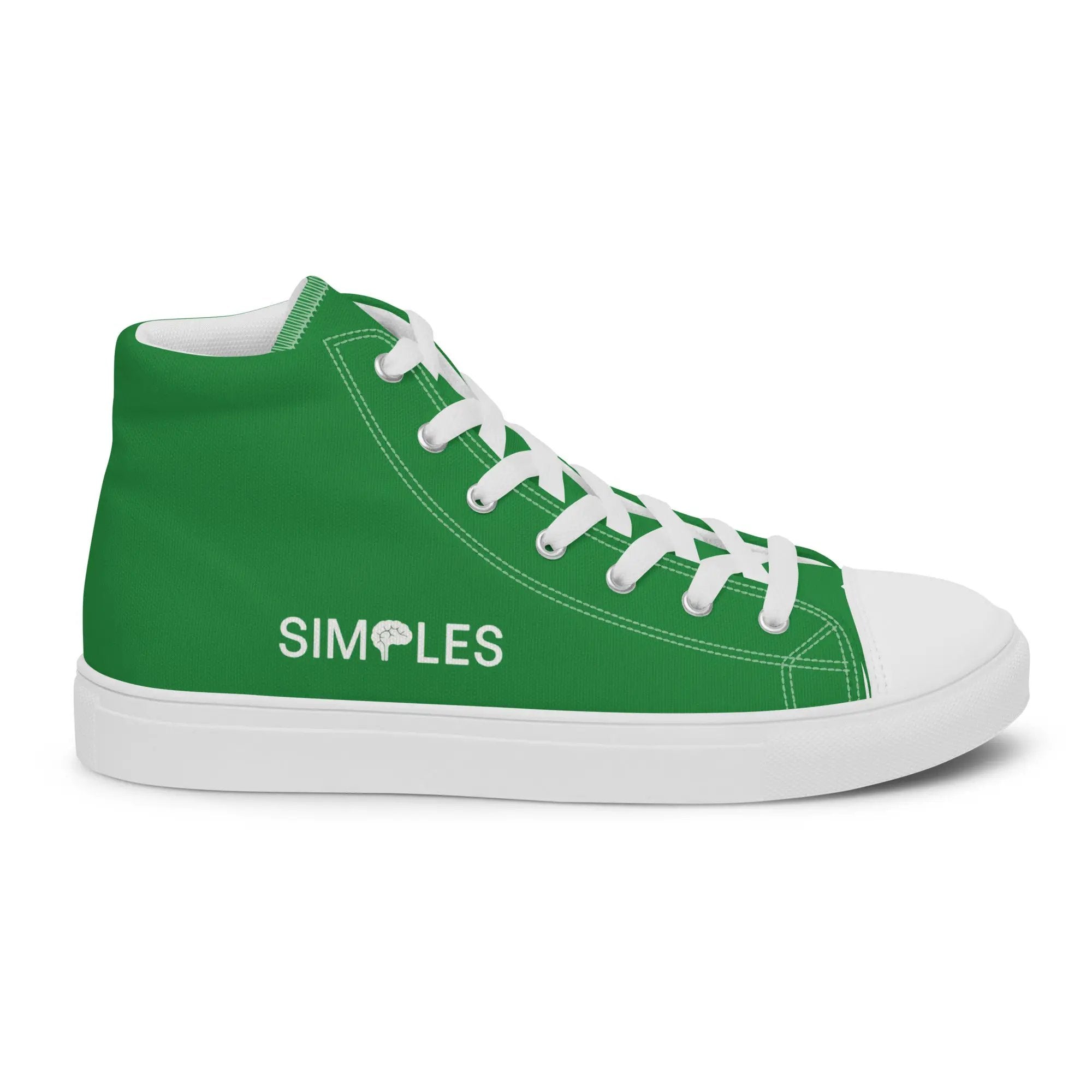 Men’s high-top green canvas sneaker by Simples Market